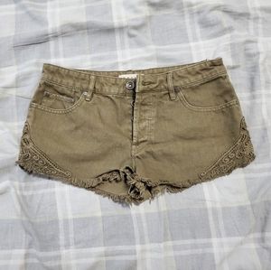 Roxy olive short shorts